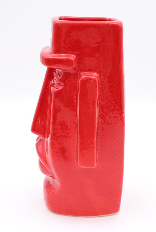 Stone face tiki - Red