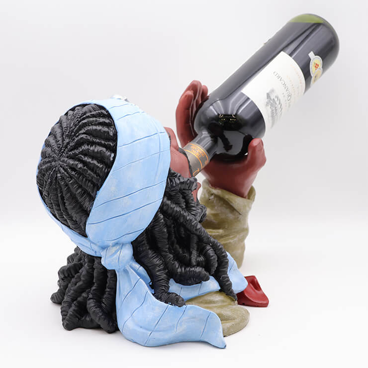 Pirate resin wine bottle holder