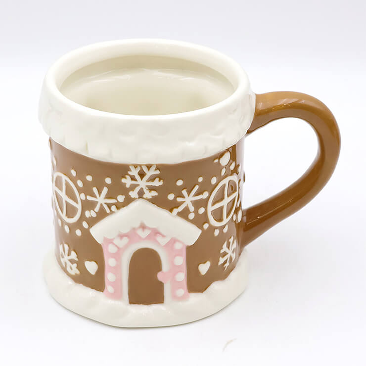 Christmas gingerbread house mug