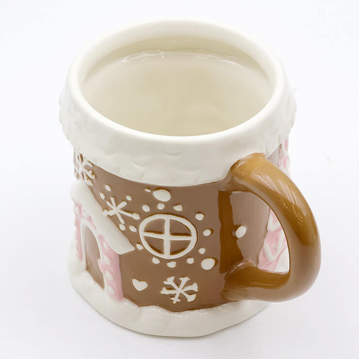 Christmas gingerbread house mug