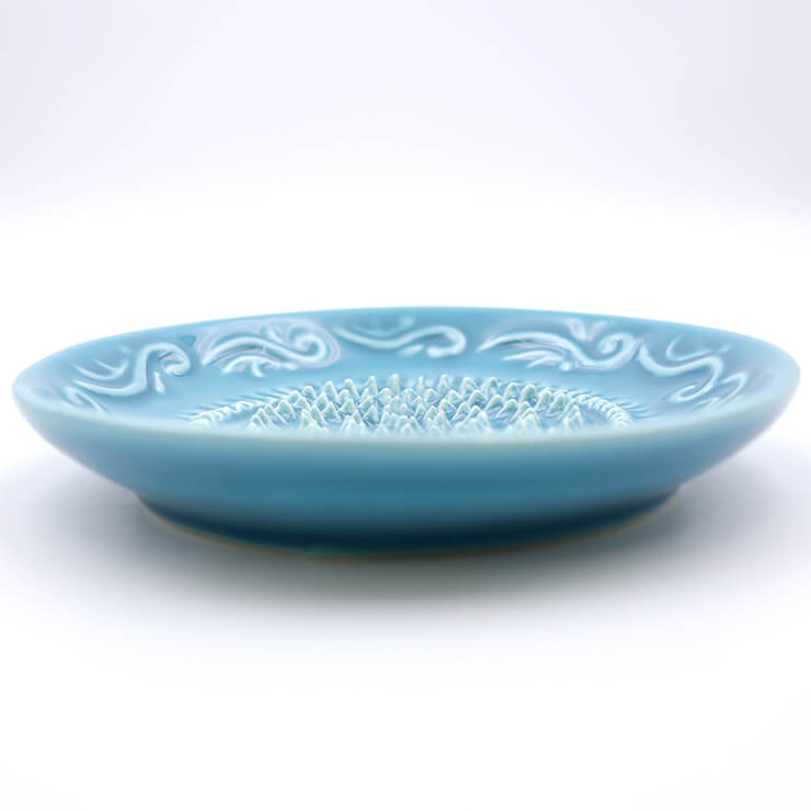 Classic garlic grater plate - Blue