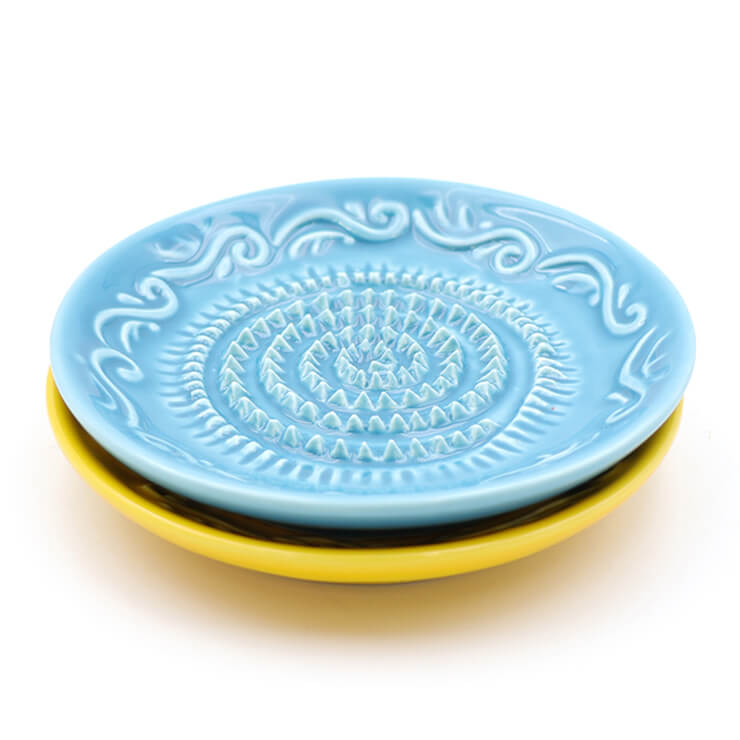 Classic garlic grater plate - Yellow