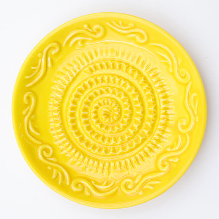 Classic garlic grater plate - Yellow