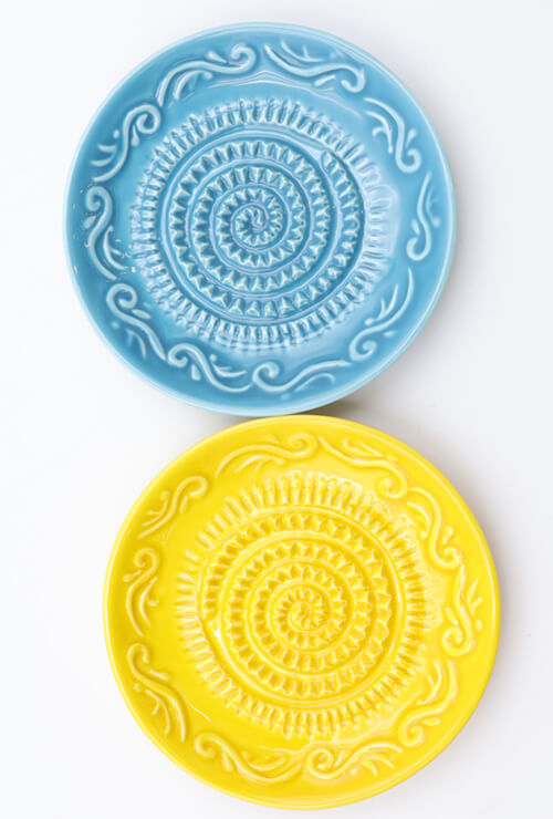Classic garlic grater plate - Yellow