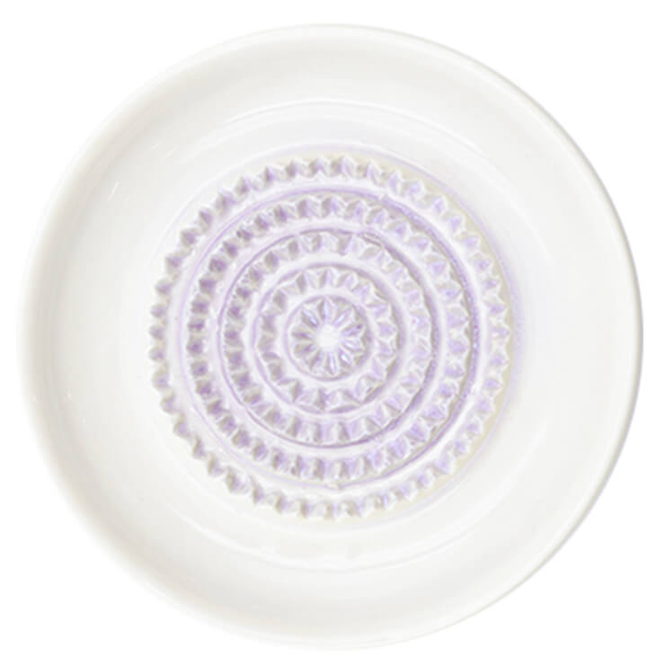 Round garlic grater plate - Light purple