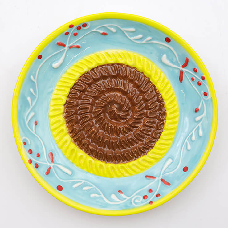 Retro garlic grater plate - Light