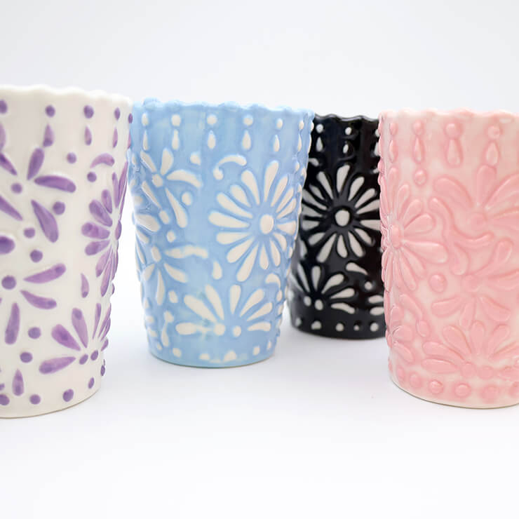 Mexican shot glass - Blue