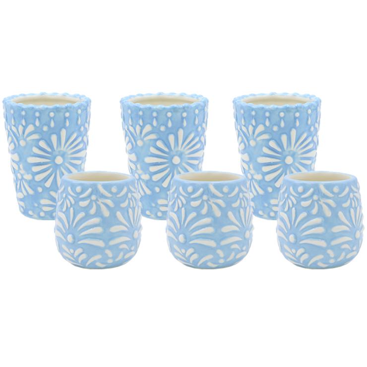 Mexican shot glass - Blue
