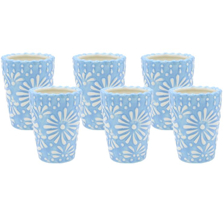 Mexican shot glass - Blue