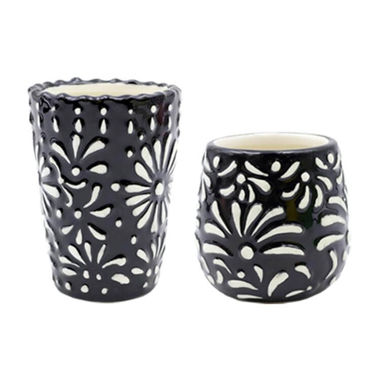 Mexican shot glass - B&W short