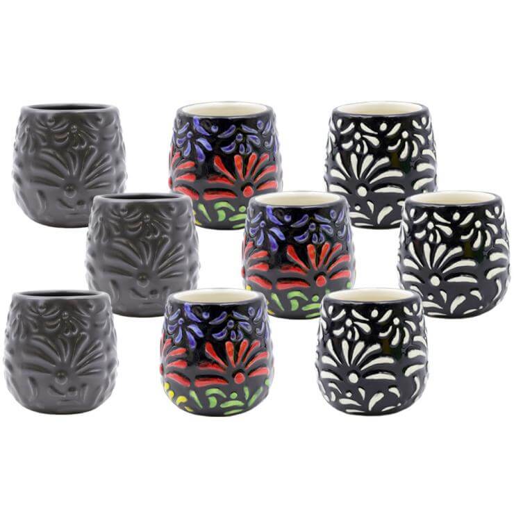 Mexican shot glass - B&W short