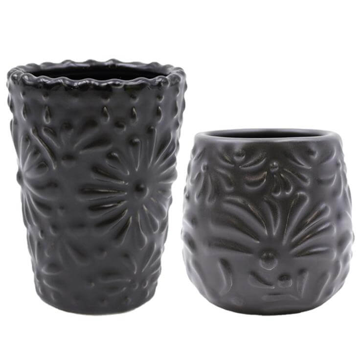 Mexican shot glass - Matt black short