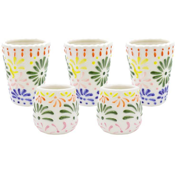 Mexican shot glass - Colored short