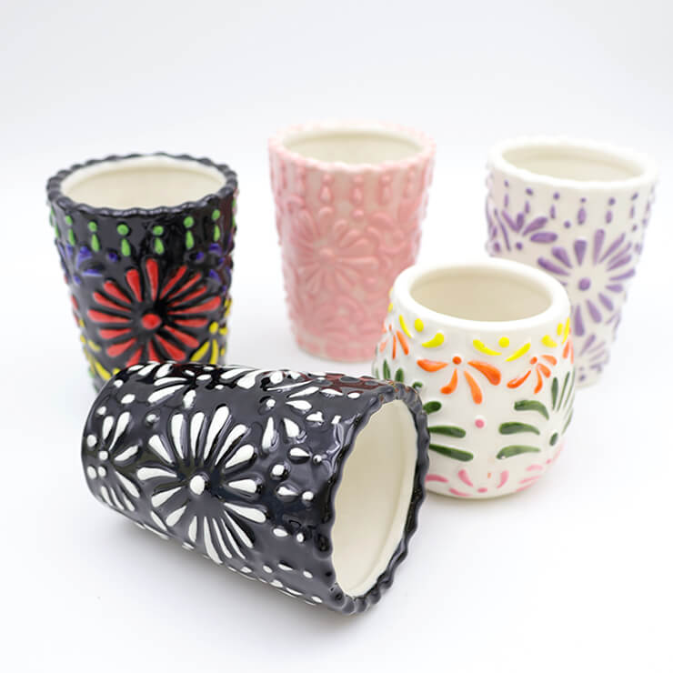 Mexican shot glass - Colored short