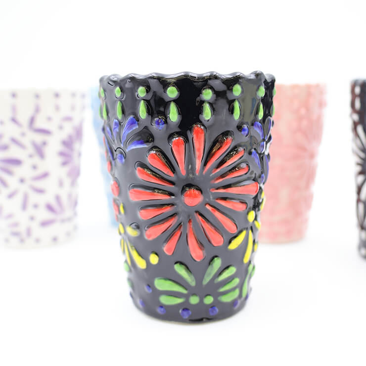 Mexican shot glass - Colored black