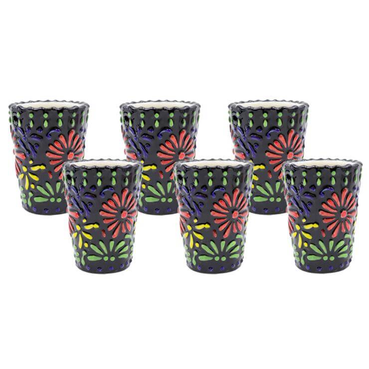 Mexican shot glass - Colored black