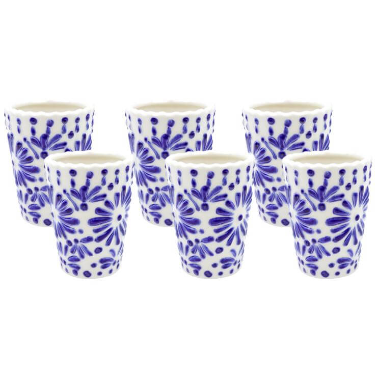 Mexican shot glass - Blue