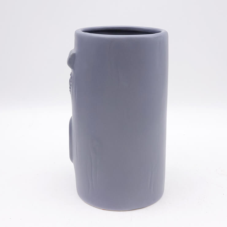 ceramic matte tiki mug