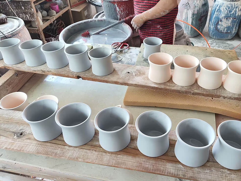 bulk ceramic yerba mate cups in glazing.jpg