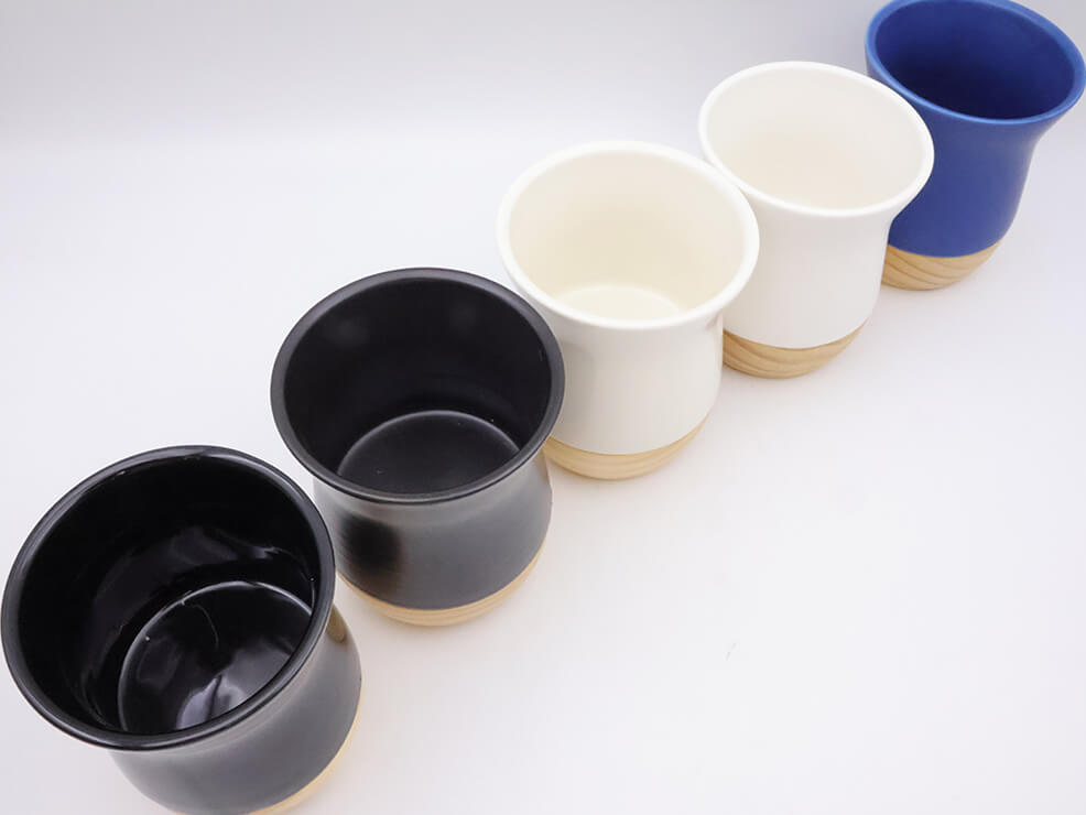 ceramic yerba mate gourd - matt black