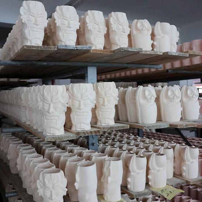 bisque tiki mug in ceramic production (2)(1).jpg