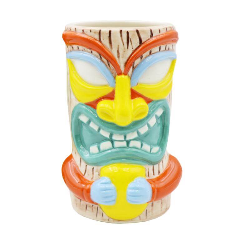 colored ceramic tiki - lighter