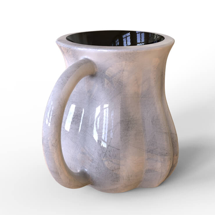 ceramic Halloween mug - white