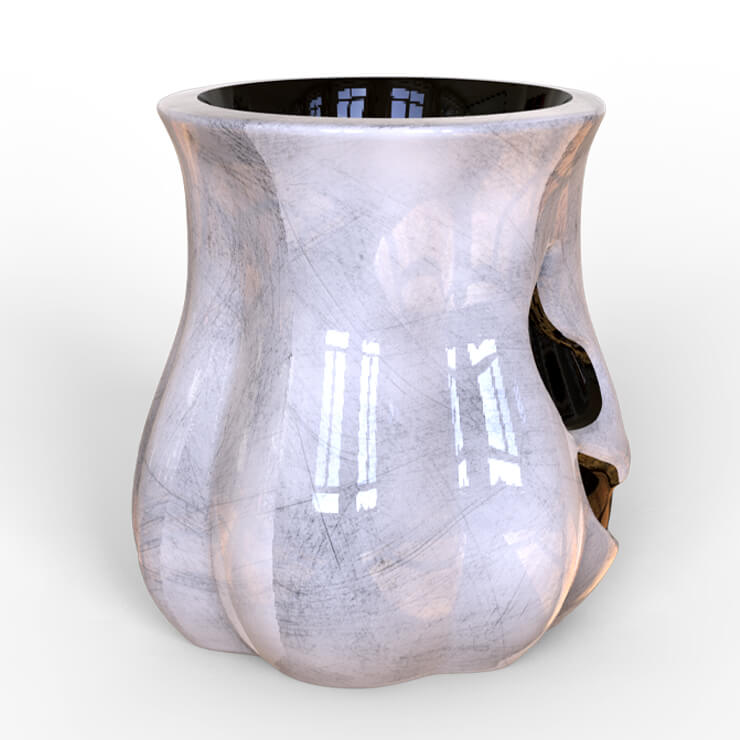 ceramic Halloween mug - white