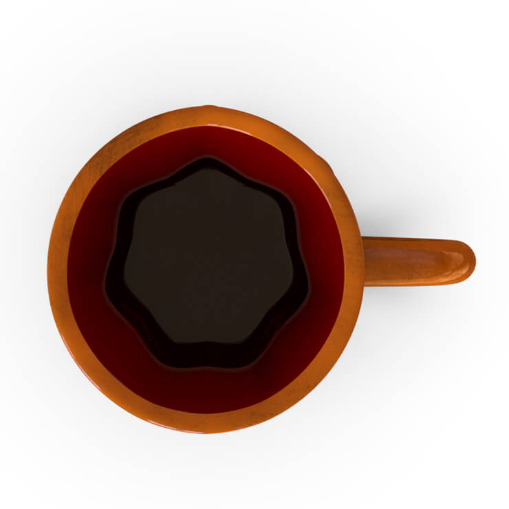 ceramic Halloween mug - orange