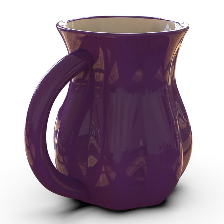 ceramic Halloween mug - purple