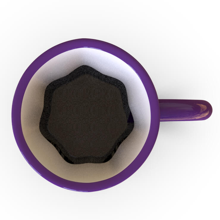 ceramic Halloween mug - purple