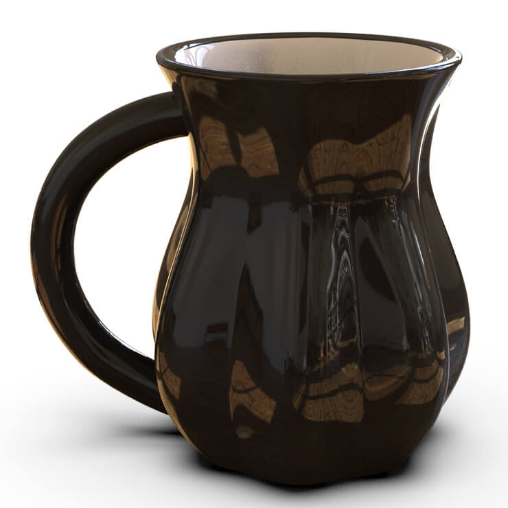 ceramic Halloween mug - black