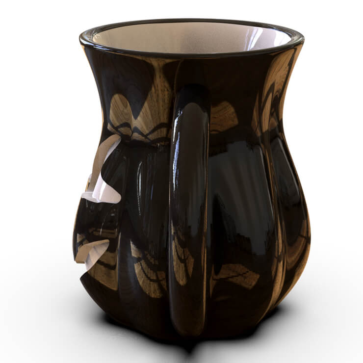 ceramic Halloween mug - black