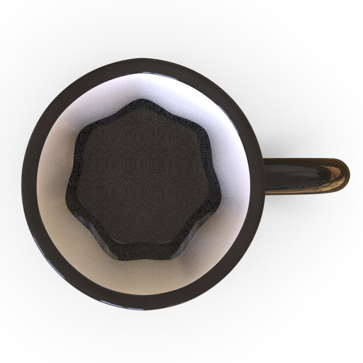 ceramic Halloween mug - black