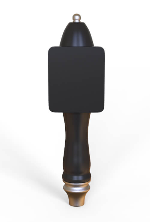 classic resin beer tap handle - custom logo in square sign