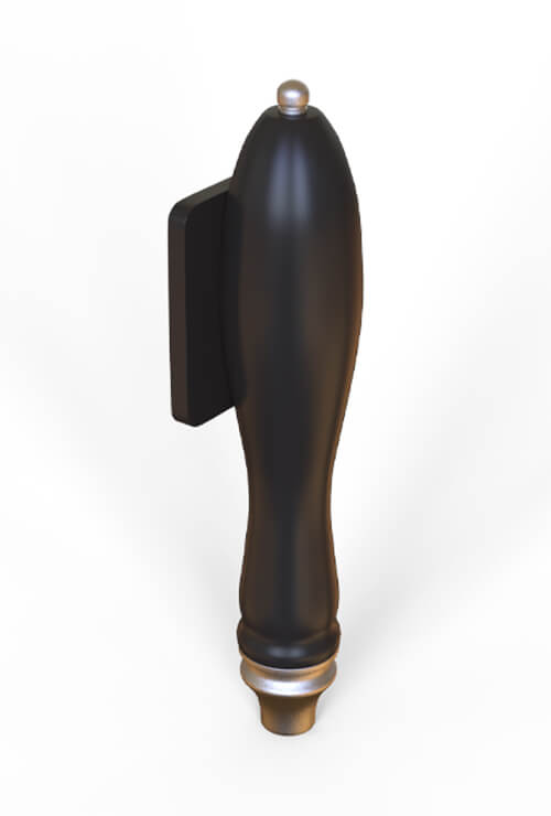 classic resin beer tap handle - custom logo in square sign
