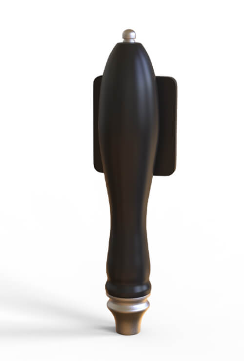 classic resin beer tap handle - custom logo in square sign