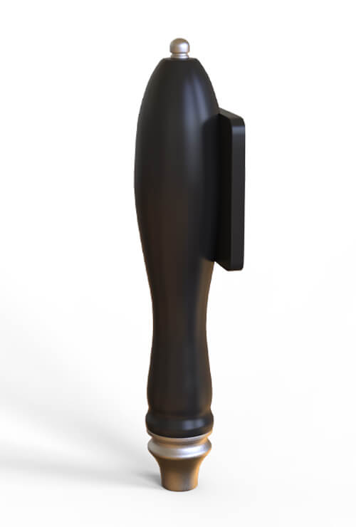 classic resin beer tap handle - custom logo in square sign