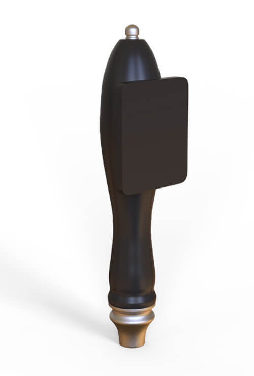 classic resin beer tap handle - custom logo in square sign