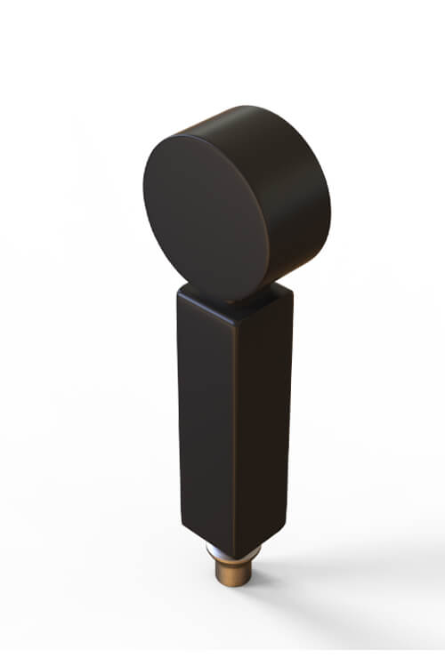 classic resin beer tap handle - custom - round top and square bottom