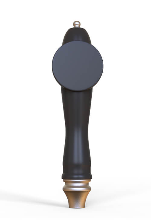 classic resin beer tap handle - custom logo in round sign