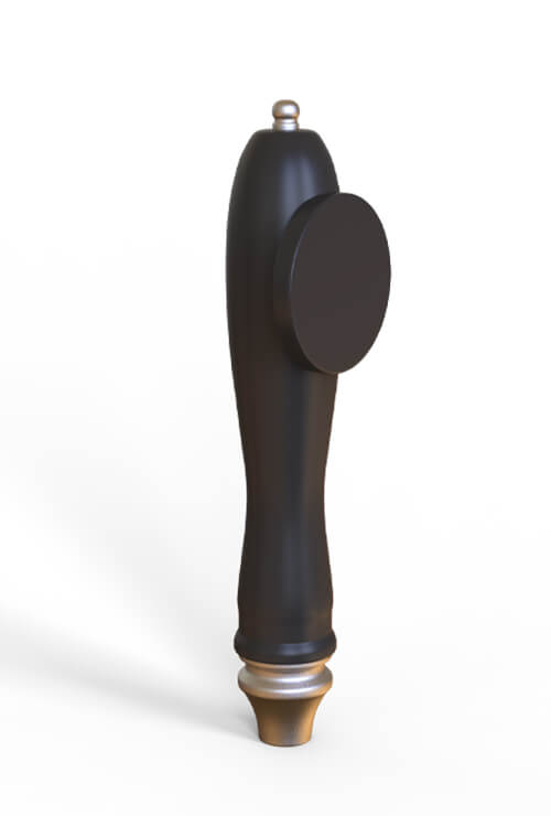 classic resin beer tap handle - custom logo in round sign