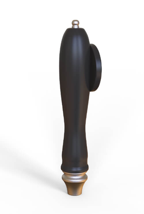 classic resin beer tap handle - custom logo in round sign