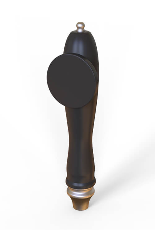 classic resin beer tap handle - custom logo in round sign