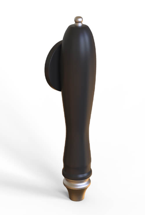 classic resin beer tap handle - custom logo in round sign