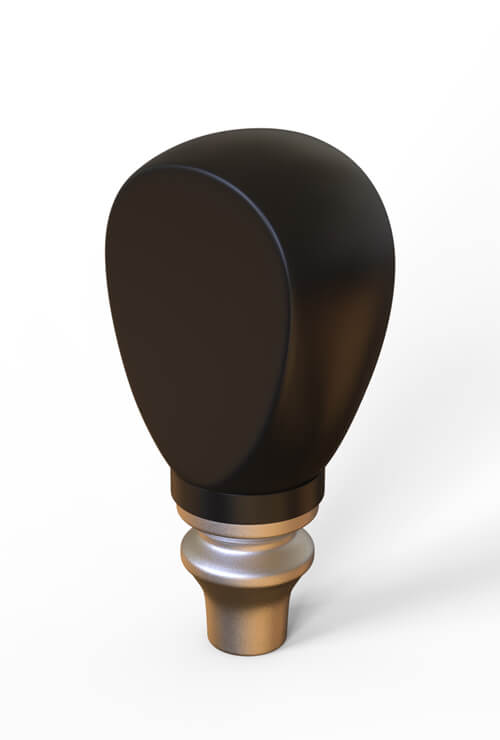 resin beer tap handle - palm size