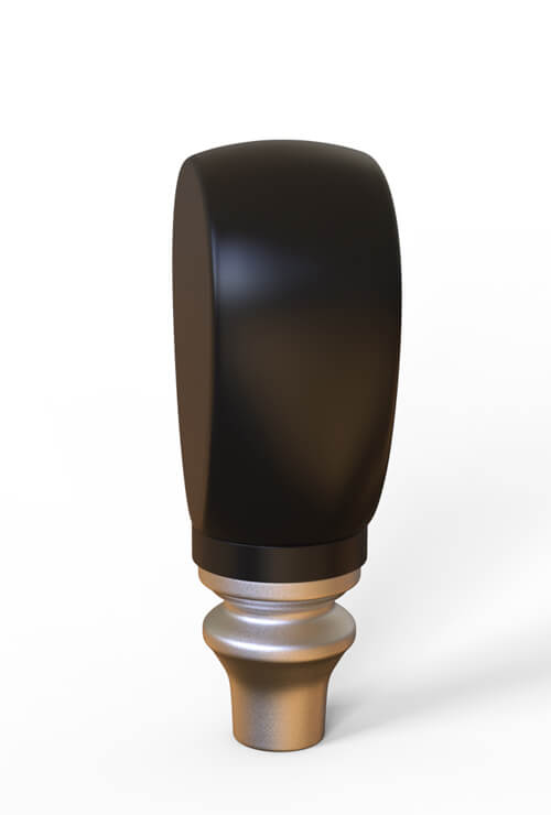 resin beer tap handle - palm size