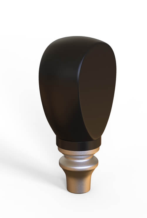 resin beer tap handle - palm size