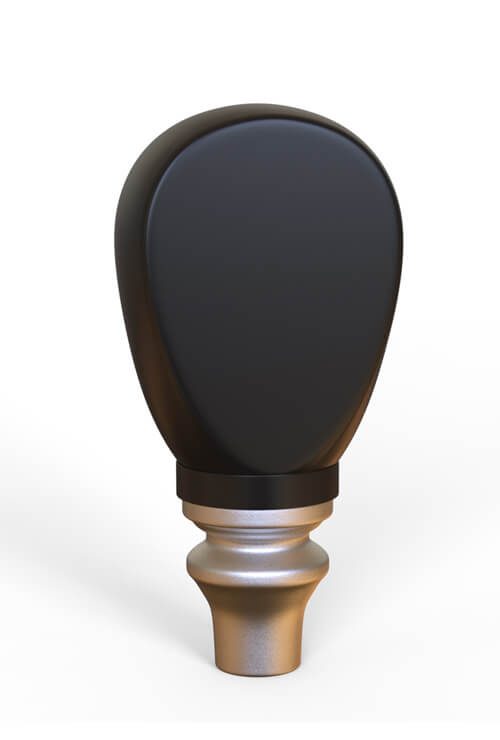 resin beer tap handle - palm size