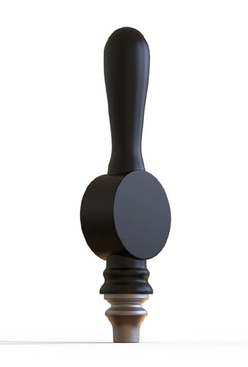 classic resin beer tap handle - The logo sign at the lower part